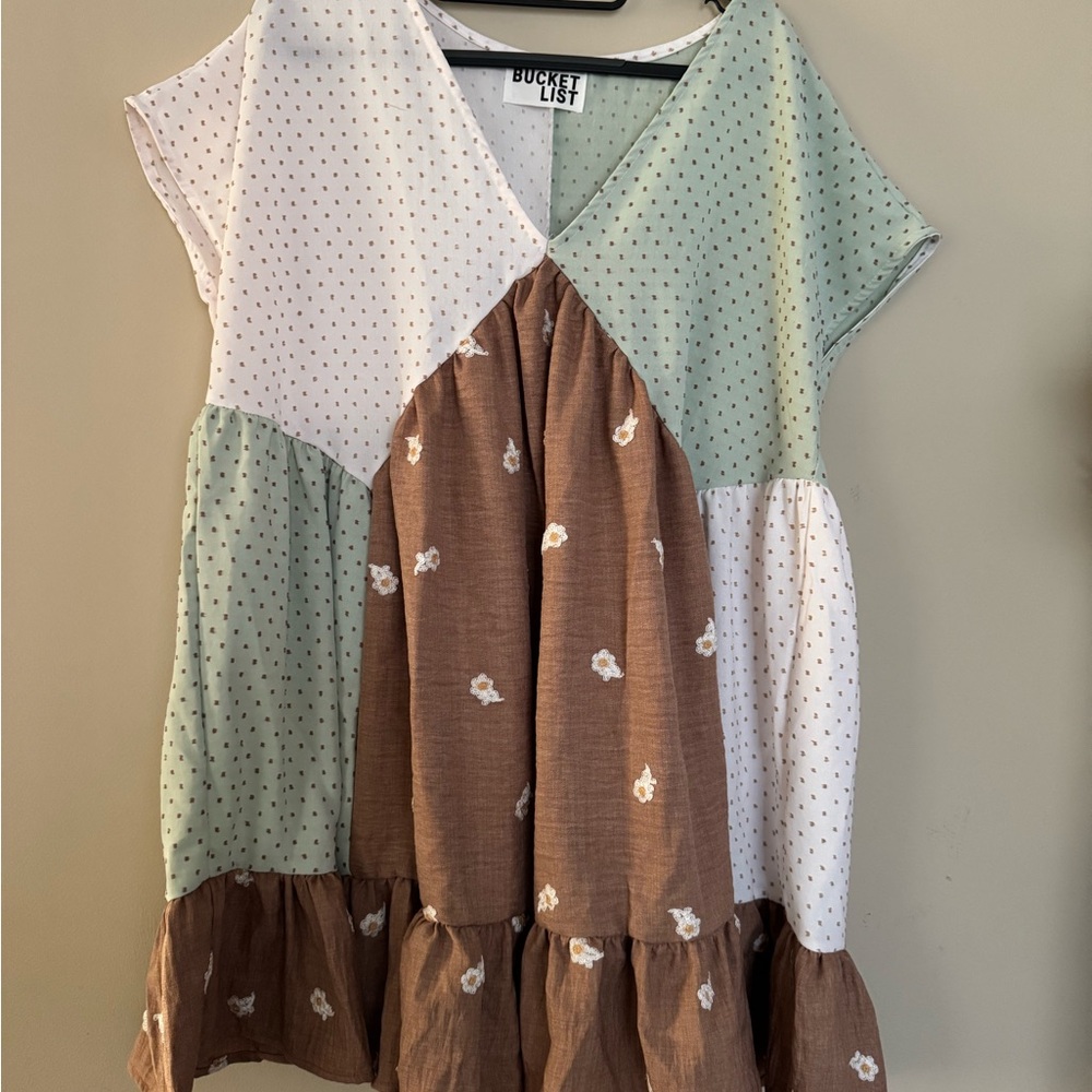 BUCKETLIST patchwork dress